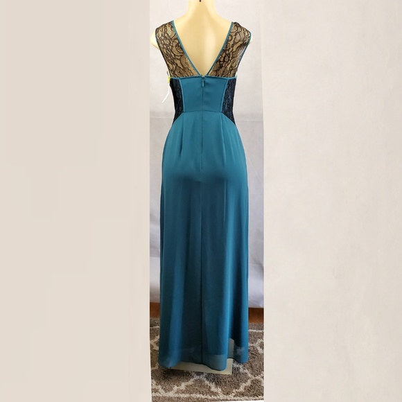 BCBGeneration Teal and Black Maxi Dress - Picture 4 of 7